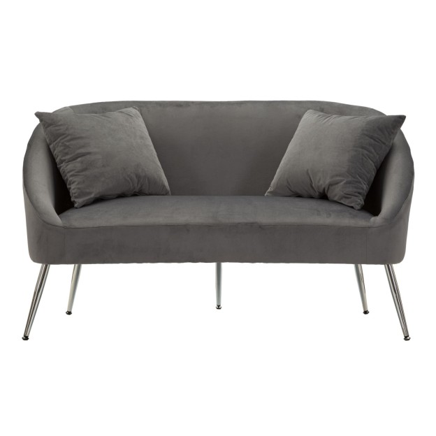 CANAPEA ARGENTIU CU PERNE CM 137X69X79