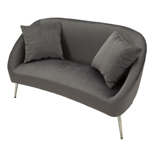 CANAPEA ARGENTIU CU PERNE CM 137X69X79