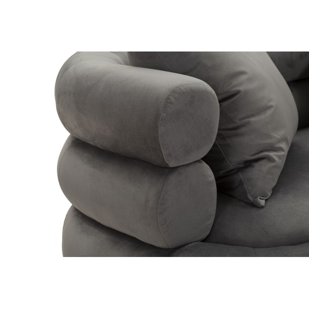 CANAPEA SILVERY PLUS CU PERNE CM 133X68X69