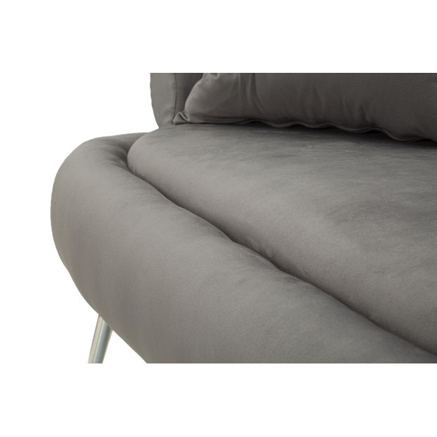 CANAPEA SILVERY PLUS CU PERNE CM 133X68X69