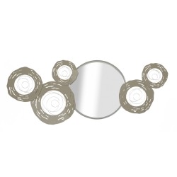 PANOU FIER DE PERETE HOP CU OGLINDĂ CM 106X3,8X48 | HomeVibes