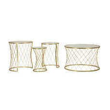 MASĂ NOAH GOLD SET 4 BUC CM Ø 70X45-47X54,5-36x50-28x45