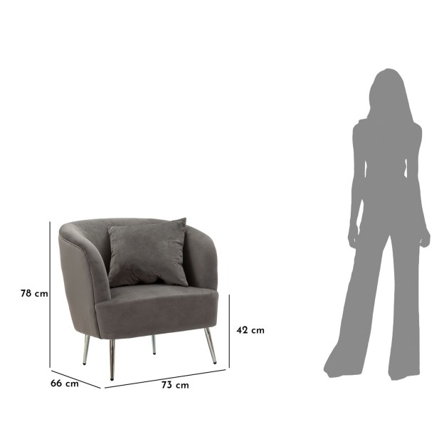 FOTOLIU ARGENTIU CU PERNA 73X66X78