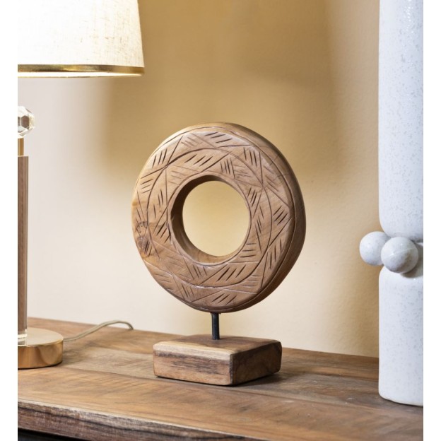 SCULPTURA DIN LEMN DE TEC 20X10X20 