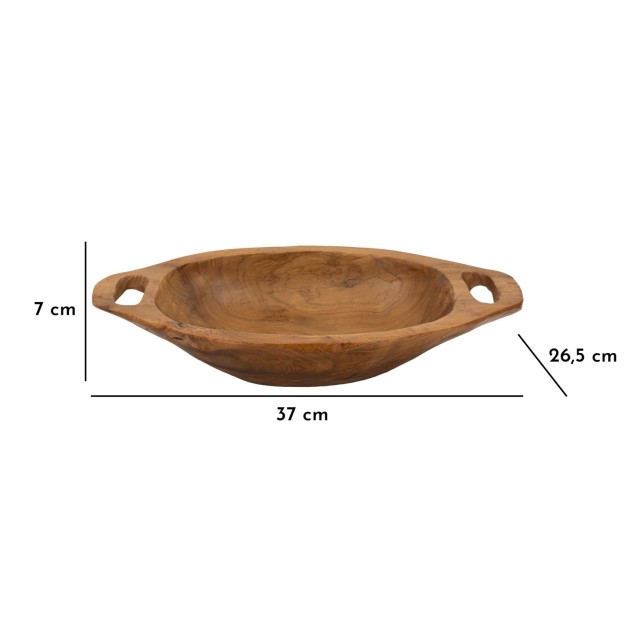 TAVĂ  DIN LEMN DE TEC WAN 37X26,5X7 