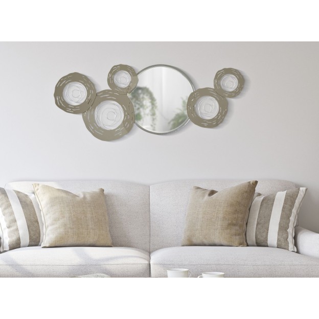 PANOU FIER DE PERETE HOP CU OGLINDĂ CM 106X3,8X48