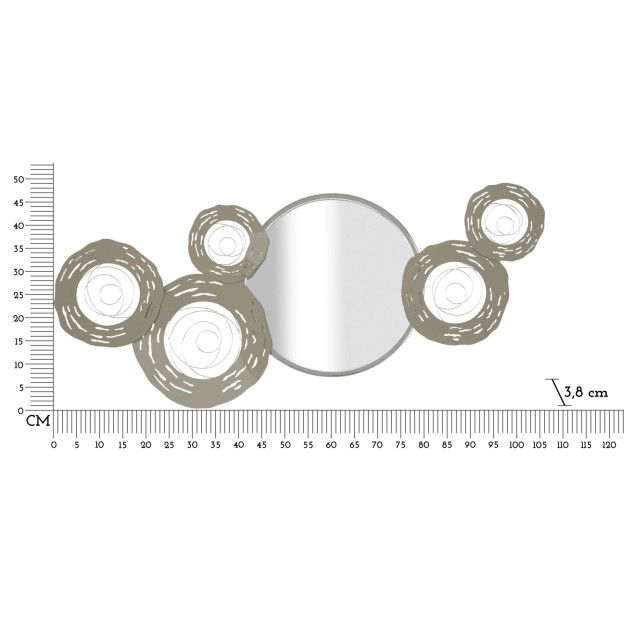 PANOU FIER DE PERETE HOP CU OGLINDĂ CM 106X3,8X48