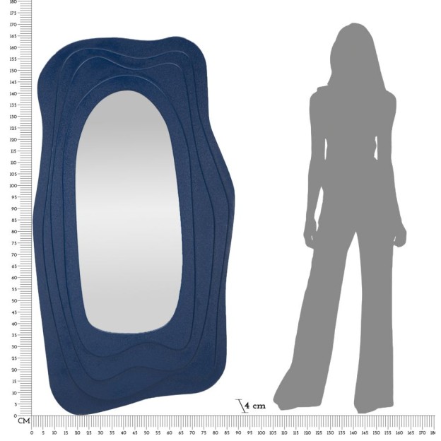 OGLINDA DAFNE ALBASTRU 90X4X165 