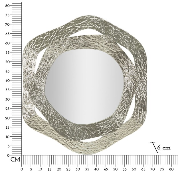 OGLINDA DE PERETE AURY CM 66X6X75 
