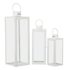 FELINARE ALB SET 3 BUC CM 22X22X66-18X18X49,5-14X14X39