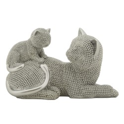 FIGURINA PISICA SPARKY CU PISOI CM 19X9X13 | HomeVibes