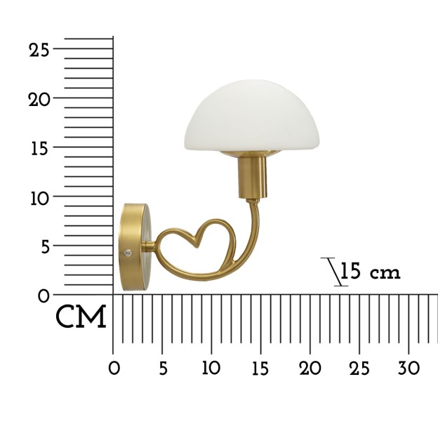 APLICA LOVY GOLD CM 23X15X22