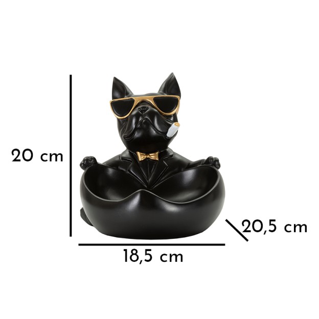 FIGURINA CAINE CU TAVITA CM 18,5X20,5X20 