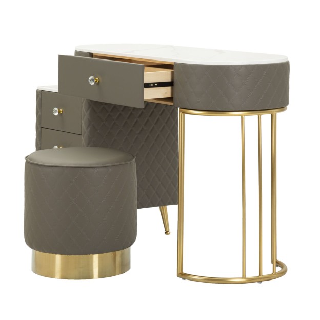 BIROU CU TABURET  SHARON 120X40X75 (DIMENSIUNE TABURET Ø36X39)