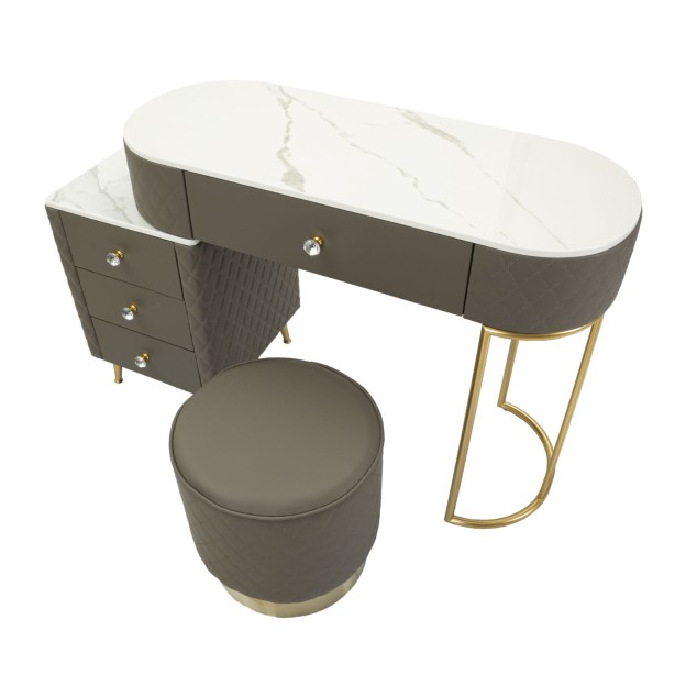 BIROU CU TABURET  SHARON 120X40X75 (DIMENSIUNE TABURET Ø36X39)