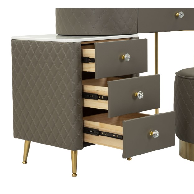 BIROU CU TABURET  SHARON 120X40X75 (DIMENSIUNE TABURET Ø36X39)