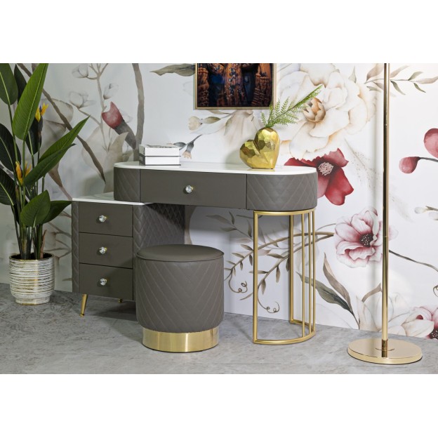 BIROU CU TABURET  SHARON 120X40X75 (DIMENSIUNE TABURET Ø36X39)