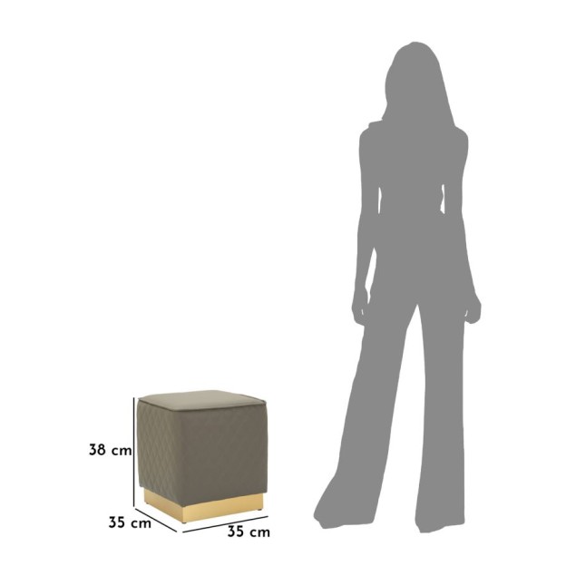 TABURET PĂTRAT SHARON CM 35X35X38