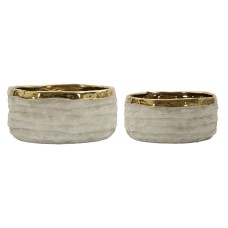 SET 2 VASE LIMA CU GHIOANE JOS Ø 22,5X10,5-18X8,5