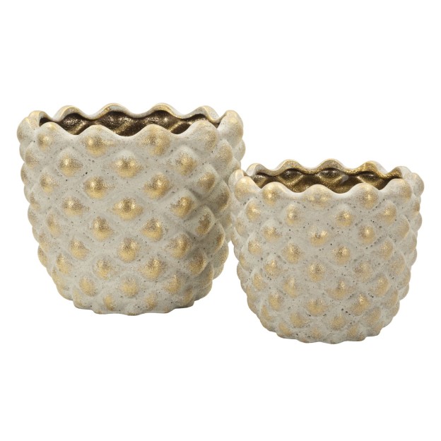 SET 2 VASE PEPITAS Ø 23X18-18,5X15,5 (GAURĂ Ø 19-14) 