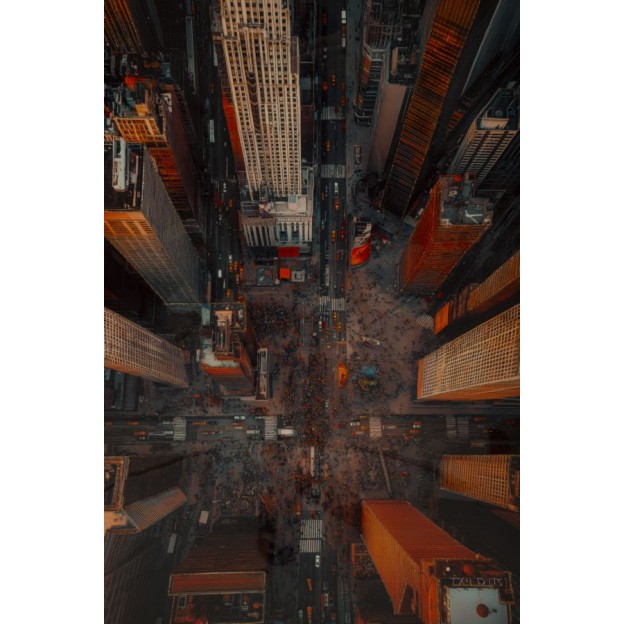 IMPRIMARE PE PÂNZĂ NEW YORK LACĂRATĂ CU RAMĂ -B- CM 72X4X102 