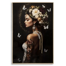 IMPRIMARE PE PÂNZĂ LACĂRATĂ PERSIAN CU RAMĂ -B- CM 62X3,5X92