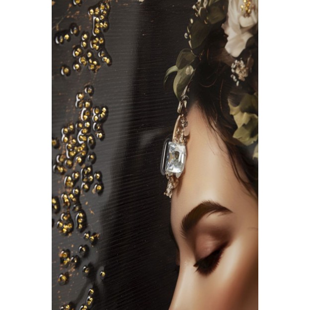 IMPRIMARE PE PÂNZĂ LACĂRATĂ PERSIAN CU RAMĂ -B- CM 62X3,5X92 