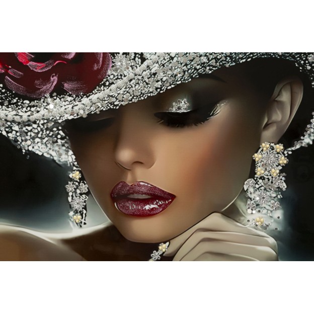 IMPRIMARE PE PÂNZĂ ORLEANS LACĂRATĂ CU RAMĂ -B- CM 102X4,5X152 