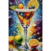 IMPRIMARE PE PÂNZĂ COCKTAIL LACĂRATĂ CU RAMĂ -A- CM 62X3,5 X92 