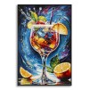 IMPRIMARE PE PÂNZĂ COCKTAIL LACĂRATĂ CU RAMĂ -B- CM 62X3,5 X92 