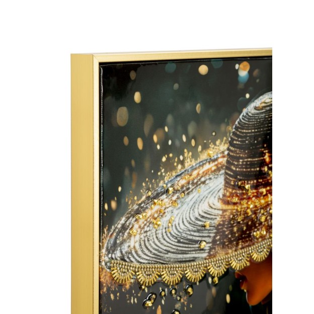 IMPRIMARE PE PÂNZĂ LĂCUITĂ ILLUMY CU RAMĂ -B- CM 62X3,5 X92 