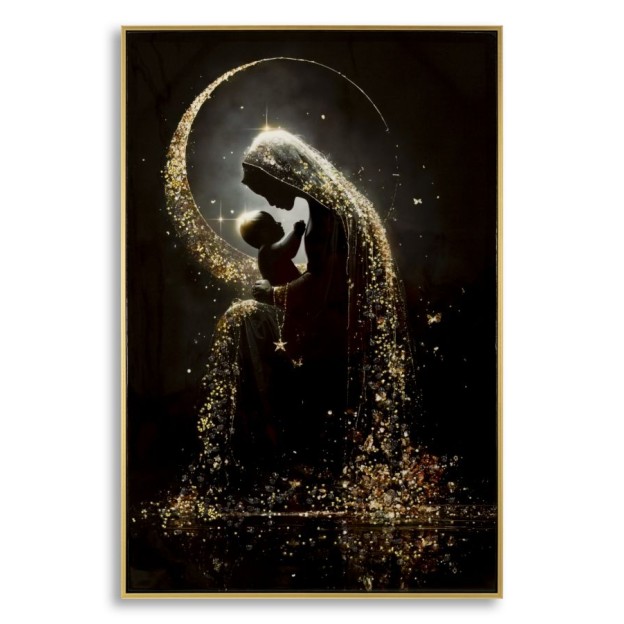 IMPRIMARE PE PÂNZĂ MATERNITATE LACĂRATĂ CU RAMĂ -A- CM 60X3,5X90 