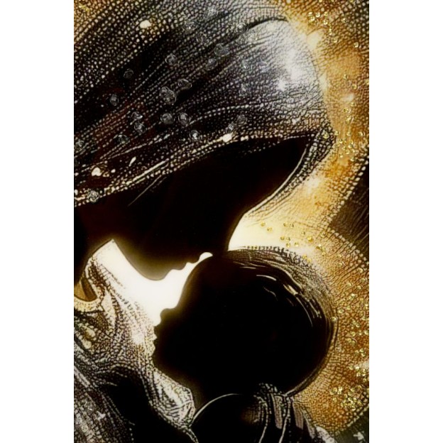 IMPRIMARE PE PÂNZĂ MATERNITATE LACĂRATĂ CU RAMĂ -B- CM 60X3,5X90 