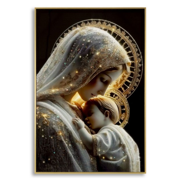 IMPRIMARE PE PÂNZĂ MATERNITATE LACĂRATĂ CU RAMĂ -C- CM 60X3,5X90 