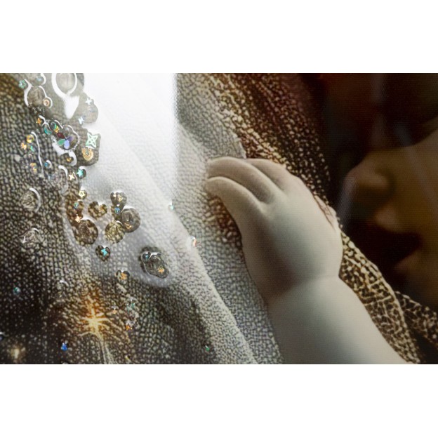 IMPRIMARE PE PÂNZĂ MATERNITATE LACĂRATĂ CU RAMĂ -C- CM 60X3,5X90 