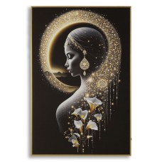 IMPRIMARE PE PÂNZĂ CU LED LAC ȘI RAMĂ CM 60X3,5 X90