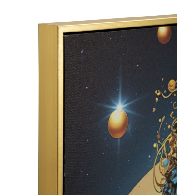 IMPRIMARE PE PÂNZĂ CU LED MINERVA LACĂRATĂ CU RAMĂ -B- CM 60X3,5 X90 