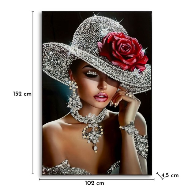 IMPRIMARE PE PÂNZĂ ORLEANS LACĂRATĂ CU RAMĂ -A- CM 102X4,5X152 