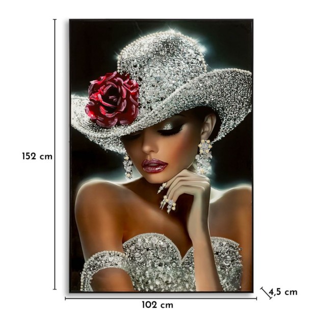 IMPRIMARE PE PÂNZĂ ORLEANS LACĂRATĂ CU RAMĂ -B- CM 102X4,5X152 