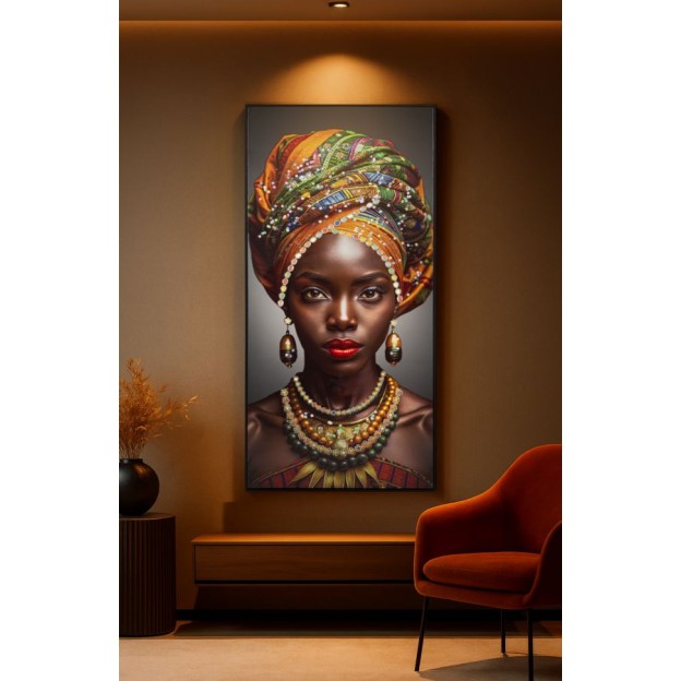 IMPRIMARE PE PÂNZĂ LACĂRITĂ MAYA CU RAMĂ CM 60X4X120 