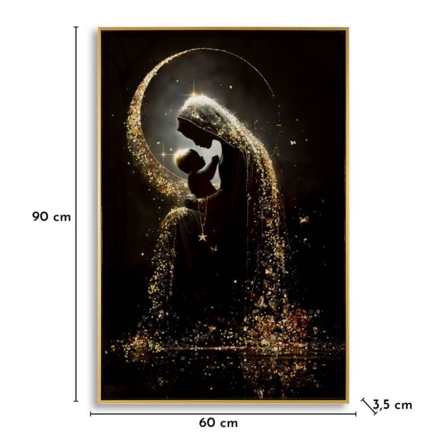 IMPRIMARE PE PÂNZĂ MATERNITATE LACĂRATĂ CU RAMĂ -A- CM 60X3,5X90 