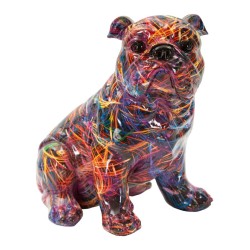 FIGURINA BULL DOG PSYCO CM 21,5X15,5X21 | HomeVibes