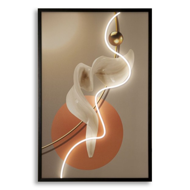 IMPRIMARE PE PÂNZĂ CU REZUMAT LED -A- CM 80X4X120 