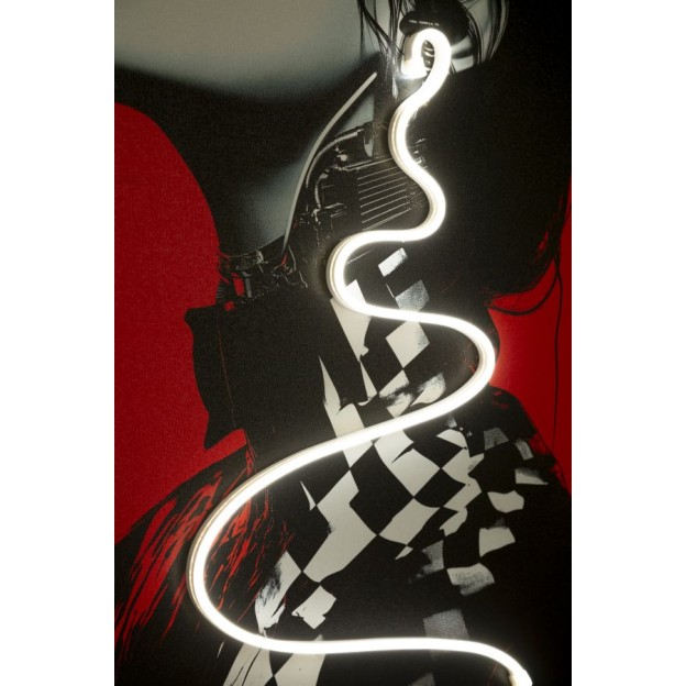 IMPRIMARE PE PÂNZĂ CU LED PSYCO -B- CM 60X3,5X90 (APLICARE ACRILICĂ 3D) 