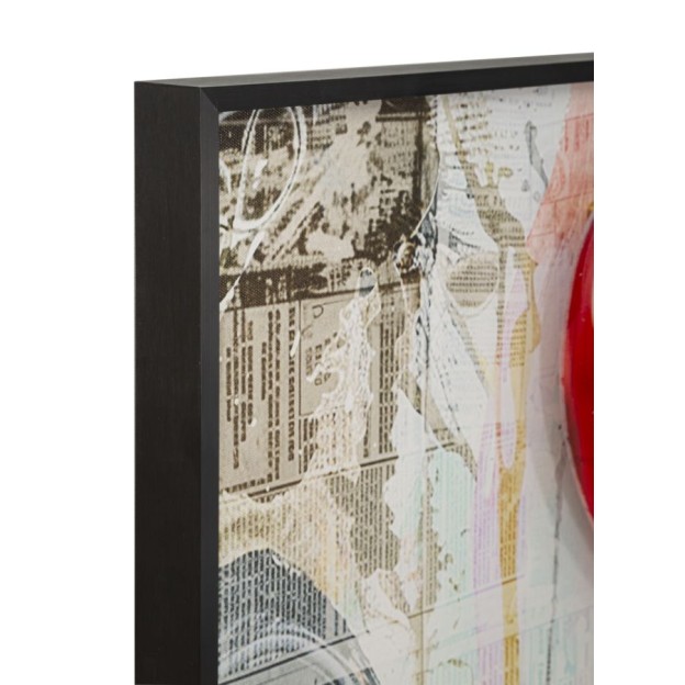 IMPRIMARE PE PÂNZĂ CU INIMĂ LED CM 60X3,5X90 (APLICARE ACRILICĂ 3D) 