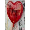 IMPRIMARE PE PÂNZĂ CU INIMĂ LED CM 60X3,5X90 (APLICARE ACRILICĂ 3D) 