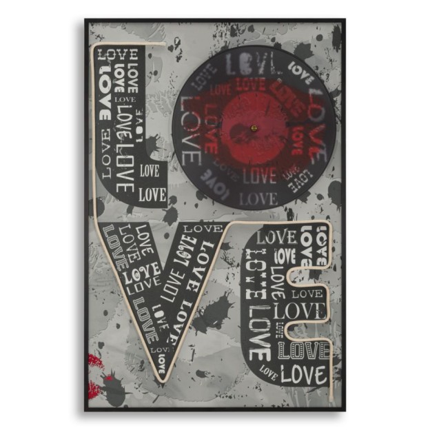 IMPRIMARE PE PÂNZĂ CU LED LOVE CM 60X3,5X90 (APLICARE ACRILICĂ 3D) 