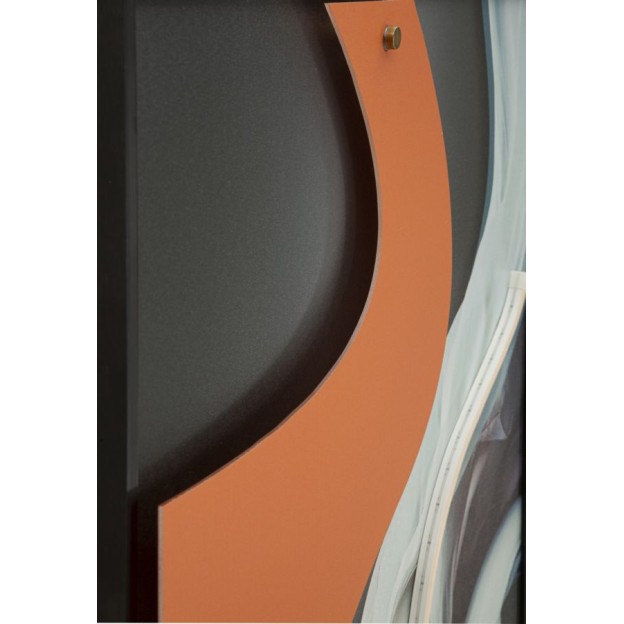 IMPRIMARE PE PÂNZĂ CU DANSATOARE LED CM 60X3,5X90 (APLICARE ACRILICĂ 3D) 