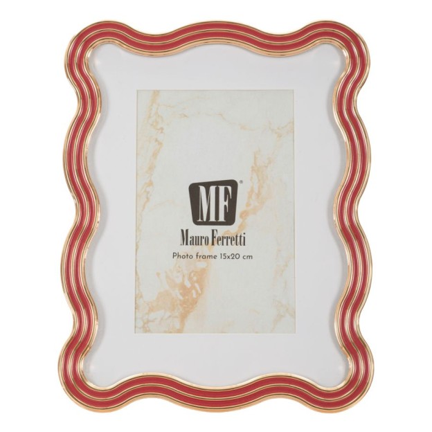 RAMĂ FOTO ELIZABETH RED CM 17,5X1,3X22,5 (DIMENSIUNE INTERIOARĂ CM 15X20) 