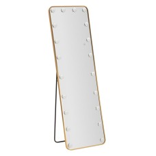 Oglinda de podea cu LED, dreptangulară, hollywood, 50x6-45x160 cm (lumină 3 culori)